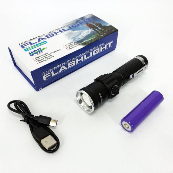 Ліхтар для дому з зарядкою від розетки, Армійські тактичні ліхтарі, Невеликий ручний ліхтар QB-49 | Зображення 5