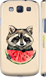 Чохол на Samsung Galaxy S3 i9300 Єнотик з кавуном "4605m-11-2448"