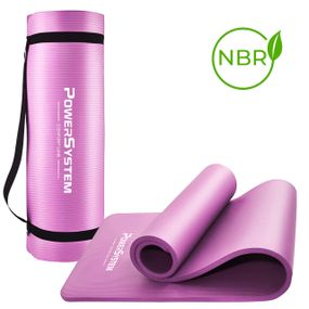 Килимок для йоги та фітнесу Power System PS-4017 NBR Fitness Yoga Mat Plus Pink (180х61х1)
