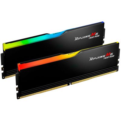 Модуль памяти для компьютера DDR5 48GB (2x24GB) 6000 MHz Ripjaws M5 Neo RGB Matte Black G.Skill (F5-6000J3036F24GX2-RM5NRK) | Зображення 1