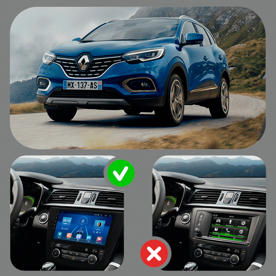 Штатная магнитола 9" Lesko для Renault Kadjar I Рестайлинг 2018-н.в. 6/128Gb 4G Wi-Fi GPS Top Рено | Зображення 2