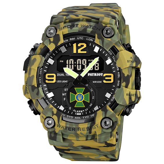 Годинник наручний Patriot 003CMGRDPS ДПС Зелений камуфляж + Коробка. | Зображення 4
