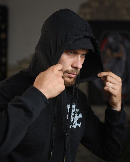 Худі maklin череп чорний НП4946 | Зображення 4