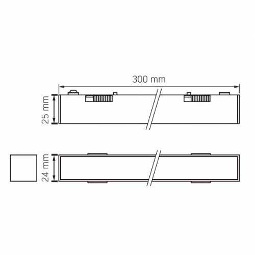LED Світильник магнітний трековий 10,5W 4000К 48V чорний VL-TRMS-LD430B Videx | Зображення 8