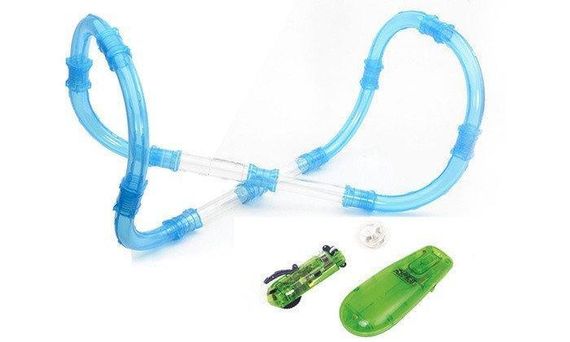 Светящиеся трубопроводные гонки CHARIOTS SPEED PIPES трубопроводный автотрек гоночный трек (37 деталей) | Зображення 8