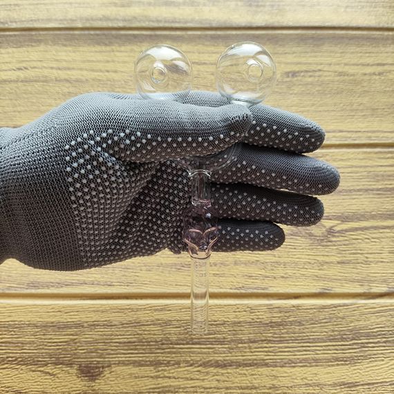 Стеклянная трубка Skull Double Oil Pink | Зображення 2