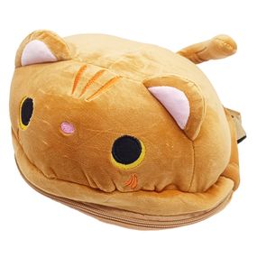 Рюкзак детский "Big CAT" FG231104050P, застежка-молния, 1 отделение, ушки Коричневый