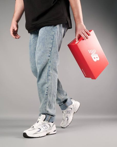 Чоловічі кросівки N@w B@lance 530 Silver Navy White Premium , В'єтнам , весна / літо / осінь | Зображення 1