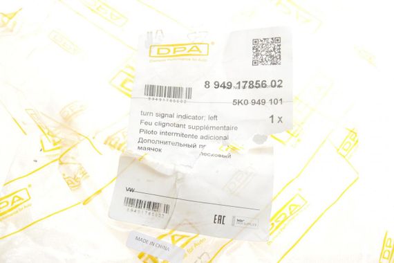 Повторювач повороту на дзеркало VW Golf VI 08-12 L  89491785602 | Зображення 1