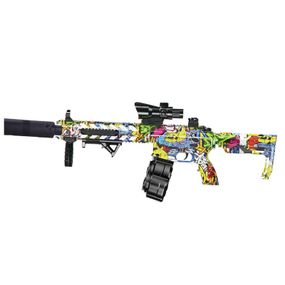 Автомат на гідрогелевих кульках (орбізах) AR15 Alphabet Green