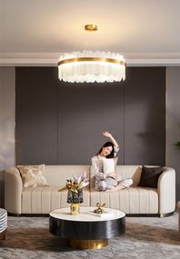 Люстра підвісна на 12 лампочок 26861 Латунь 50-200х80х80 см.