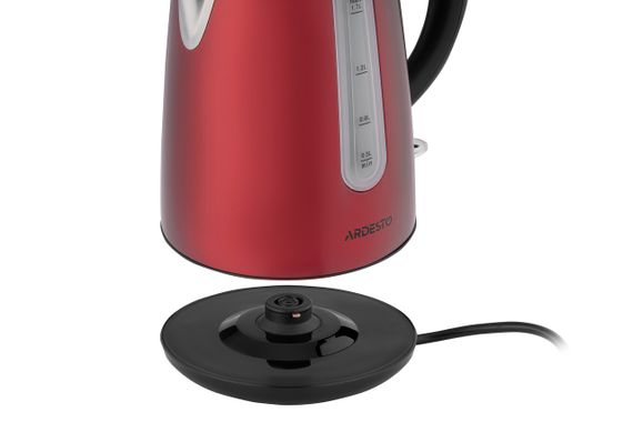 Электрочайник Ardesto EKL-F300R 1.7л/2150Вт/strix контроль/нерж.сталь/красн. (EKL-F300R) | Зображення 3