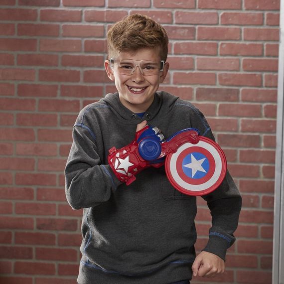 Дисковый бластер Nerf Marvel Captain America Shield Sling Перчатка, запускающая щит Капитана Америки | Зображення 5