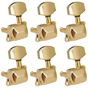 Колки для электрогитары и акустической гитары золотые J21 6R gold