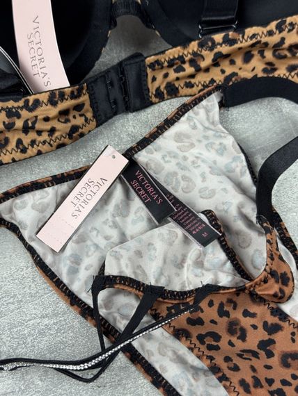 Комплект Victoria's Secret Starstruck Shine Strap Push-Up Bra леопардовий kk8072 | Зображення 3