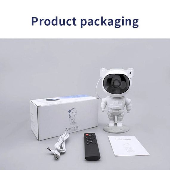 Нічний світильник космонавт Зіркове небо галактичний нічник-проектор зоряного неба астронавт | Зображення 4