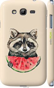 Чохол на Samsung Galaxy Grand I9082 Єнотик з кавуном "4605m-66-2448"