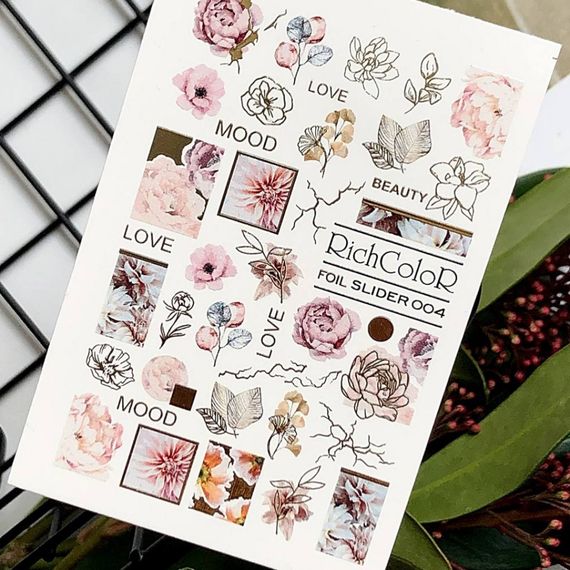 Фольгований слайдер RichColor 004 на водяній основі (6.5x9.5см) | Зображення 3