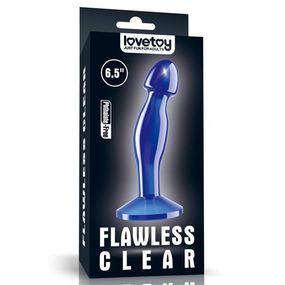 Анальная пробка - Flawless Clear Prostate Plug 6.5" Blue Sex Aura