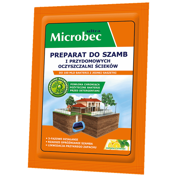 Препарат для септиків – лимонний аромат 25 г Microbec ULTRA