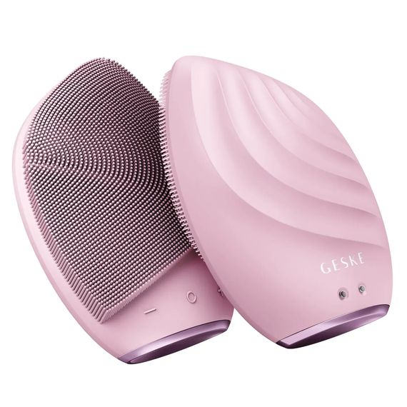 Електронна ультразвукова щітка для обличчя GESKE Sonic Facial Brush 5в1 pink | Зображення 5
