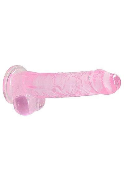 Фалоімітатор Realistic Dildo with Balls Pink 8/20 см Sex Aura | Зображення 4