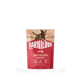 Сухой корм для активных собак Carnilove Active Lamb & Wild Boar 1.5 кг (ягнёнок и дикий кабан беззерновой)