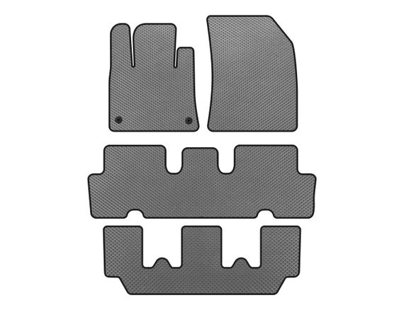 Коврики EVA (3 ряда, Серые) для Citroen C-4 Picasso 2013-2022 гг