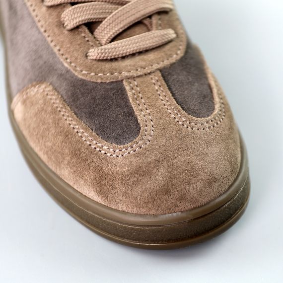 Кеди жіночі замшеві 591443 Коричневі 36 37 38 39 40 41 | Зображення 3