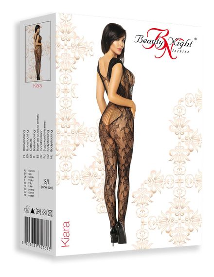 Бодістокінг Beauty Night BODYSTOCKING KIARA Чорний S/M/L | Зображення 6