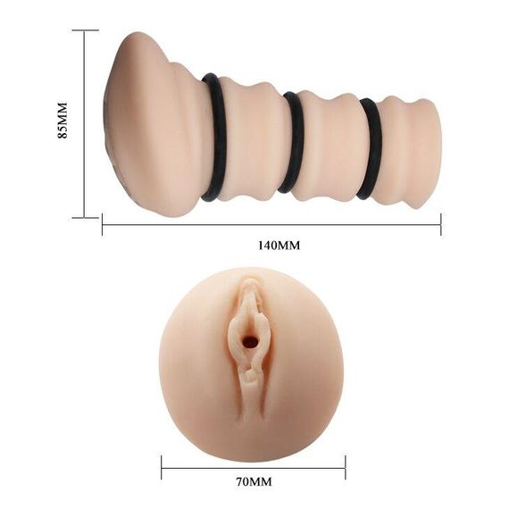 Мастурбатор-Вагіна Crazy Bull Rossi Flesh BM-009150H Sex Aura | Зображення 6