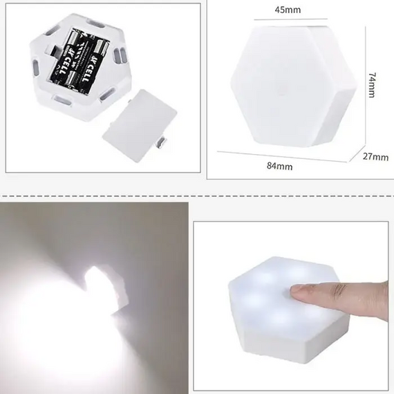 Комплект бездротових світильників Led Light With Remote Control 15W — 3 сенсорні лампи з регулюванням яскравості та таймером | Зображення 3