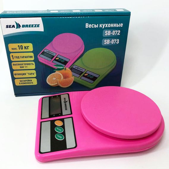 Ваги кухонні SeaBreeze SB-072, Електричні кухонні ваги, Точні кухонні ваги. Колір: рожевий | Зображення 8