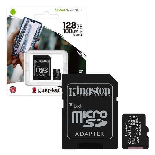 Карта памяти Kingston 128Gb, micro SD, Class 10, Canvas Select Plus | Зображення 1