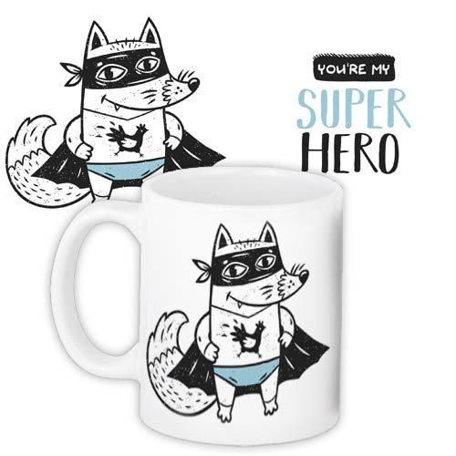 Кружка с принтом You're My Superhero 330 мл (KR_18L070)