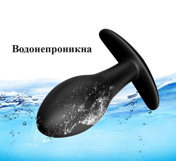 Силиконовая анальная пробка с вибрацией (12 режимов, ААА) | Зображення 4