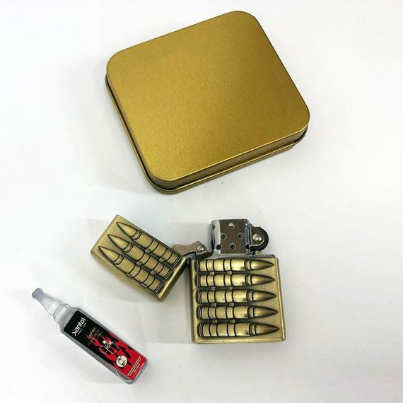 Зажигалка бензиновая в подарочной коробке 367-1, зажигалка подарок на день рождения, необычная зажигалка | Зображення 5