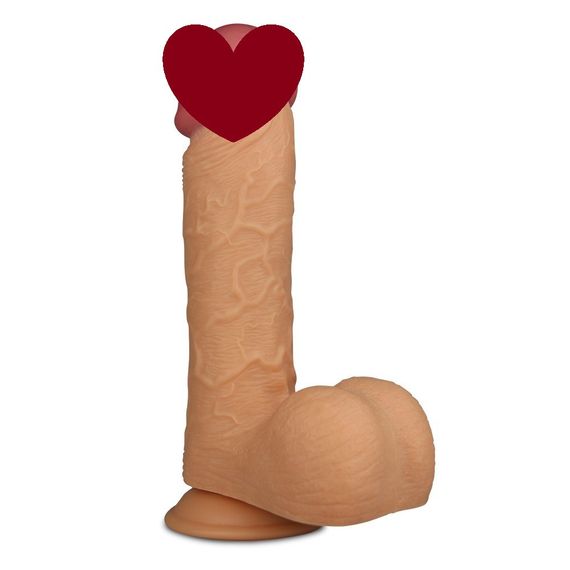 Реалістичний фалоімітатор з мошонкою 9 KING-SIZED DILDO Sex Aura