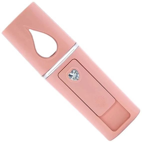 Зволожувач для обличчя з підсвічуванням 20мл, 10х3см, USB, MSK-3445, Рожевий / Освіжувач для обличчя / Нано спрей для шкіри | Зображення 4