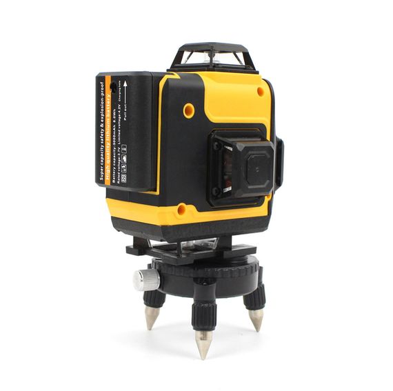 Лазерний нівелір 3D/4D з високою точністю і штативом XPRO 3.7V 5AH жовтий (46356-_1846) | Зображення 6