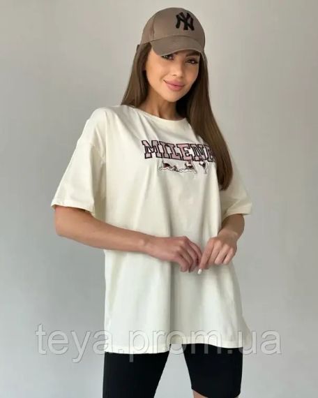Футболка для жінок колір бежевий розмір XL FI_007501