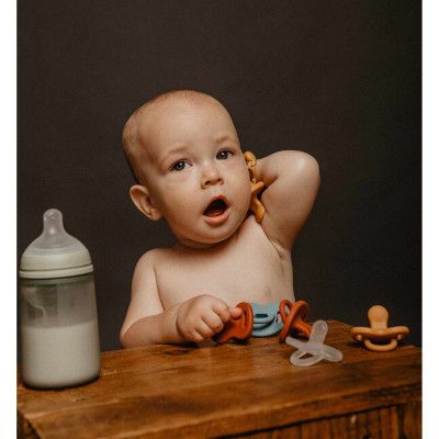 Пустышка Suavinex Colour Essence 6-18 мес, анатомическая силиконовая, коричневая (308076) | Зображення 4