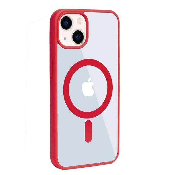 Чехол TPU Color with Magsafe для iPhone 13 Цвет 01, Червоний | Зображення 1