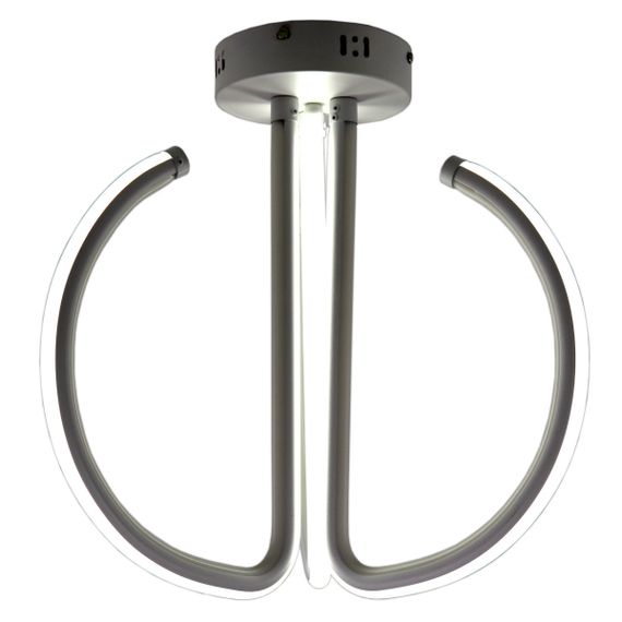 Люстра світлодіодна стельова LED світильник для квартири на стелю лед 25571 Білий 40х38х38 см. | Зображення 8