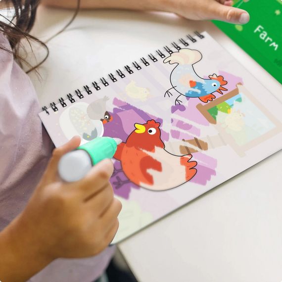 Набор водных раскрасок "Ферма" 300311 с маркером для воды | Зображення 1