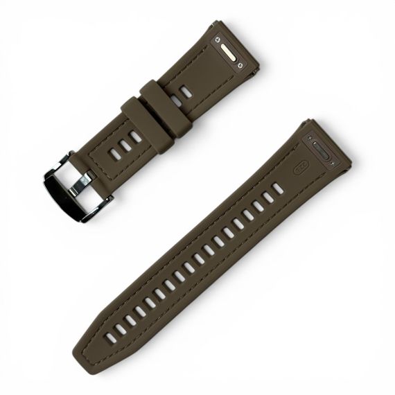 Силіконовий ремінець Primolux Nylon Silicone для смарт-годинника Huawei Watch GT 6 Pro 46mm - Light Brown | Зображення 2