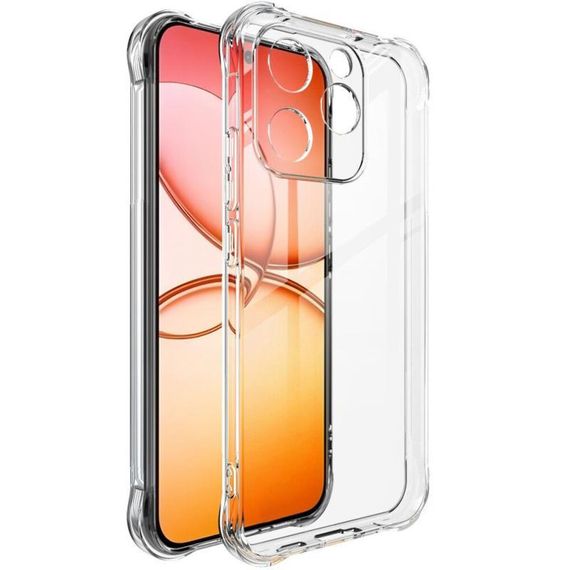 TPU чохол GETMAN Ease logo посилені кути Full Camera для Realme 15T Безбарвний (прозорий)