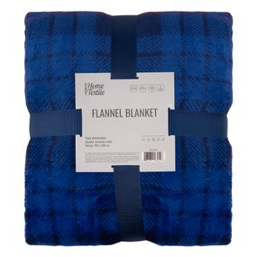 Плед Ardesto Flannel 160х200см, 100% поліестер, клітинка, синій (ART0134PB)