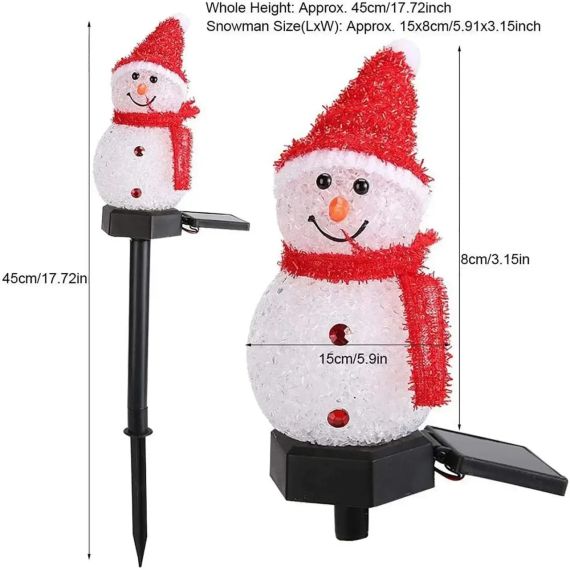 Рождественские украшения / Солнечный садовый светильник/ Светодиодный рождественский фонарь AMhomely | Зображення 3