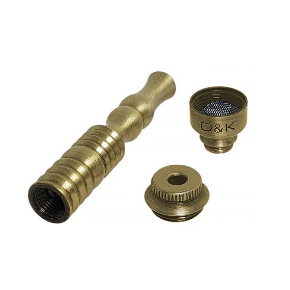 Металлическая Трубка Курильщика Прямая «Dengke Pipe Gold» | Зображення 1